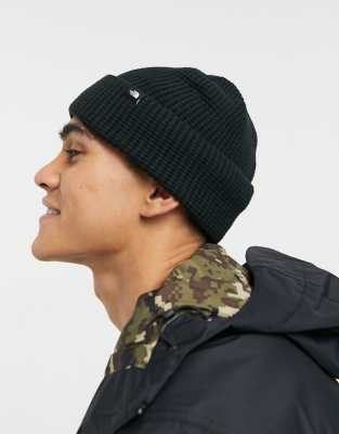 The North Face Waffle beanie in black 