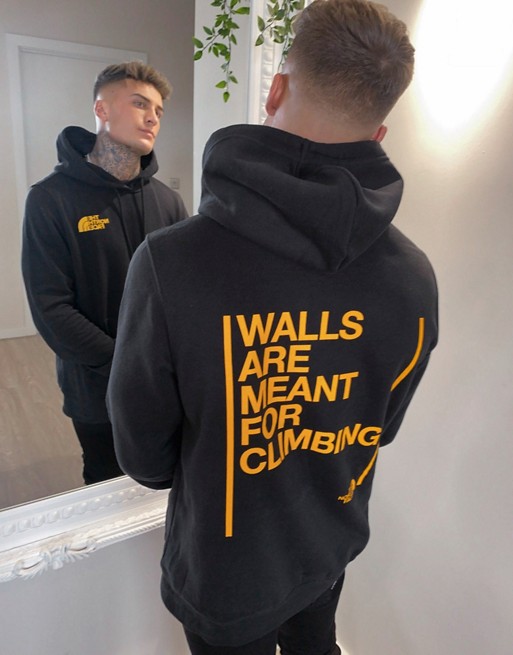 The North Face Walls are Meant for Climbing hoodie in black