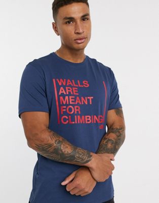 walls are meant for climbing tee