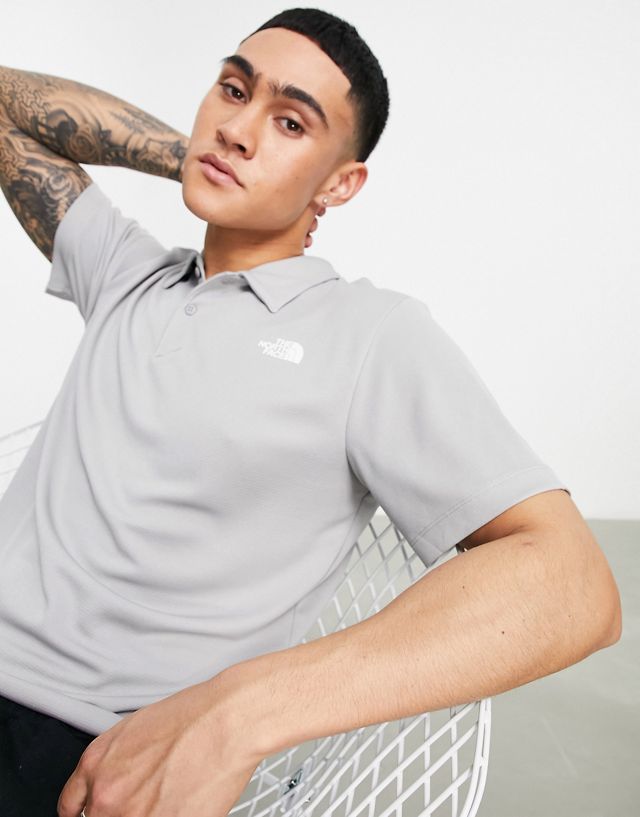 The North Face Wander polo top in gray
