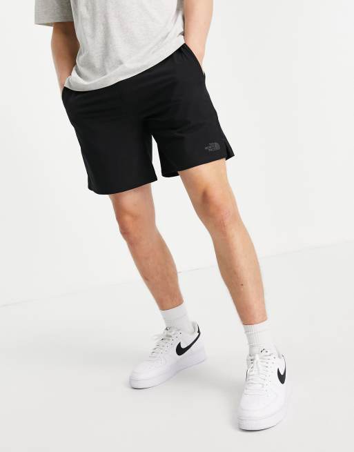 black north face shorts mens