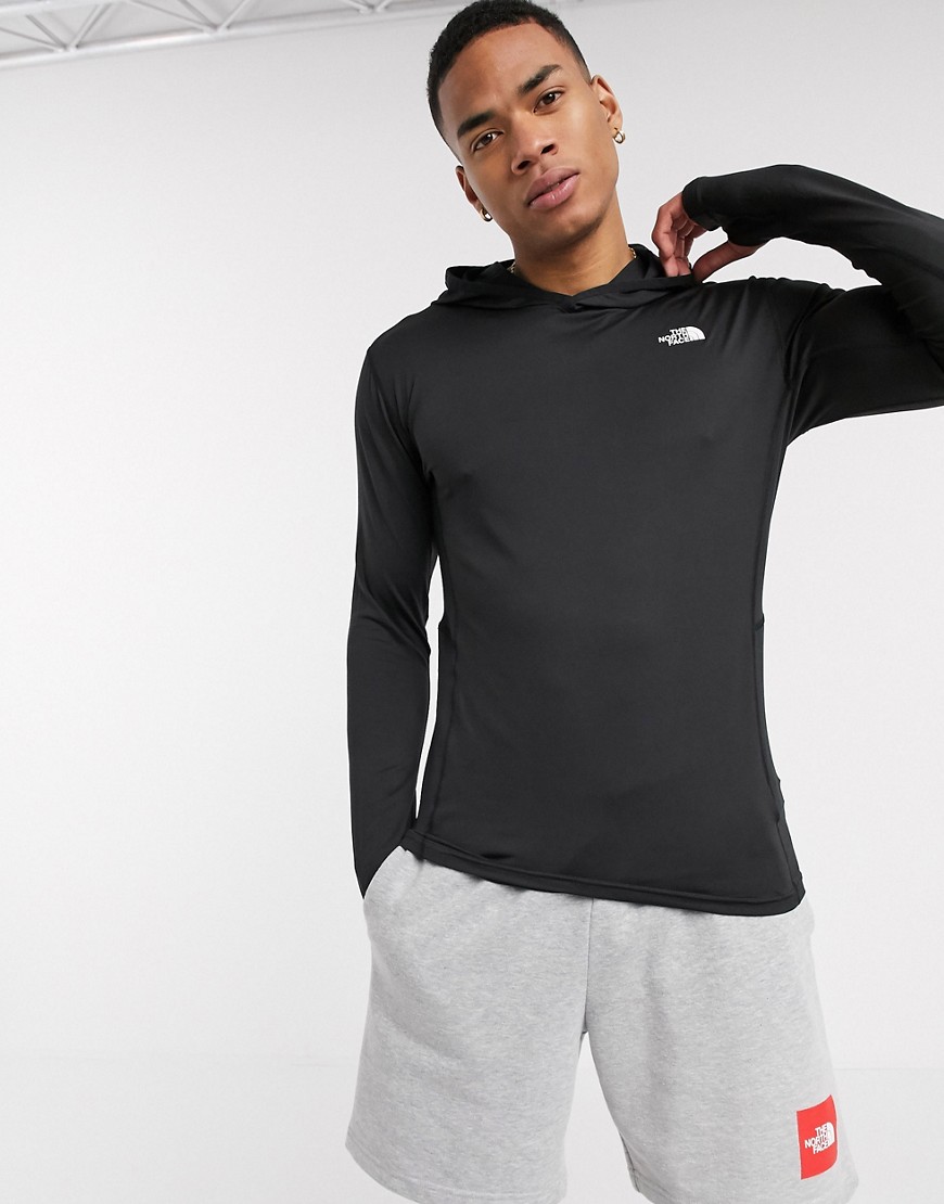 The North Face Warm poly hoodie in black