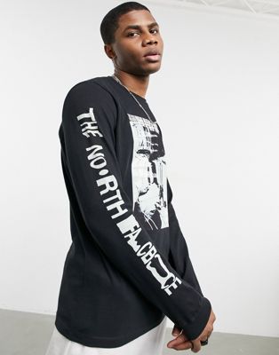 The North Face Warped long sleeve t-shirt in black | ASOS