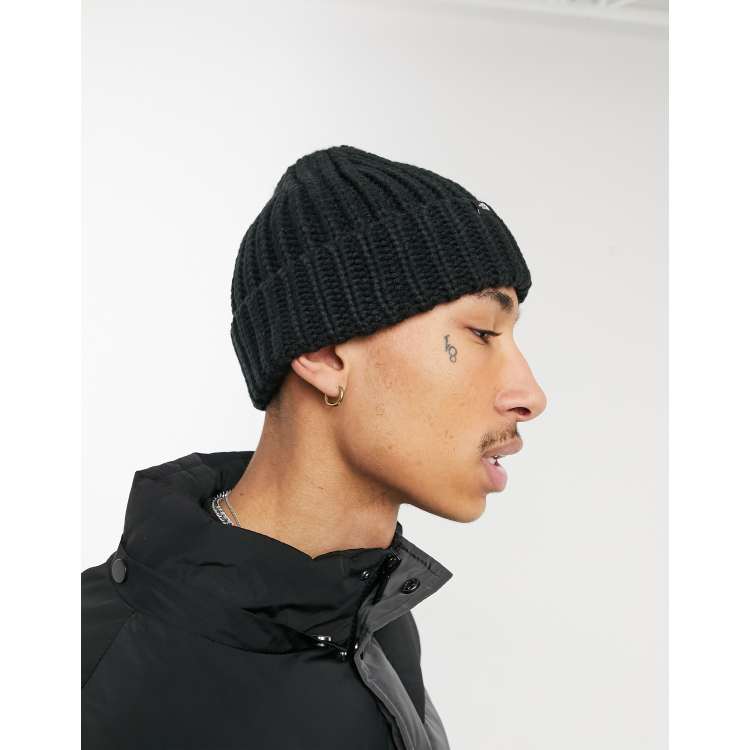 The North Face Watchman chunky knit beanie in black