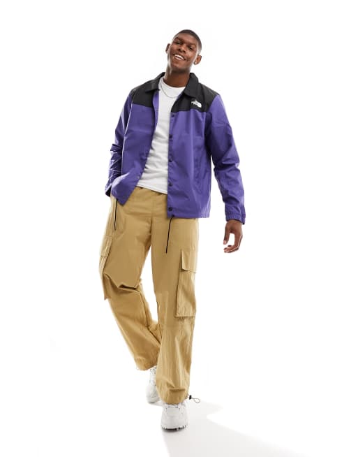 The North Face water-repellent coach jacket in blue and black Exclusive at ASOS, 4 of 4