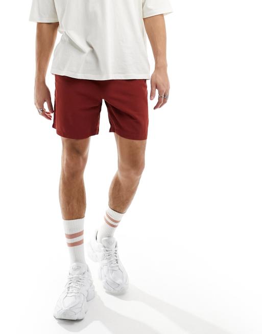 The North Face Watershort logo swim shorts in red, 4 of 5