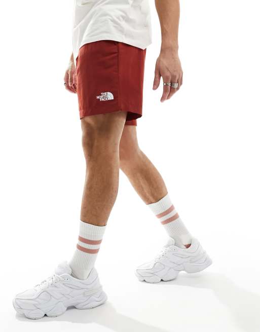 The North Face - Watershort - Pantaloncini da bagno rossi con logo