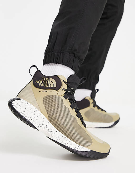 The North Face Wayroute high top sneakers in tan | ASOS