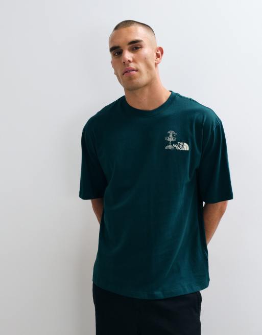 The North Face Why Cant We Be Friends oversized t-shirt in green, 3 of 5