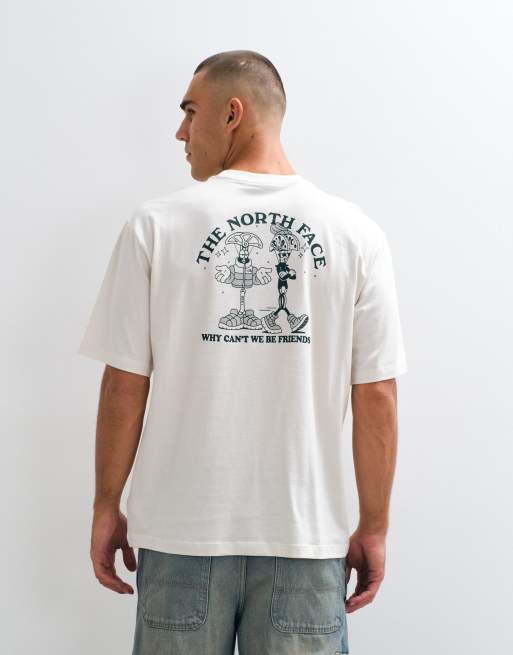 The North Face Why Cant We Be Friends oversized t-shirt in white, 5 of 5