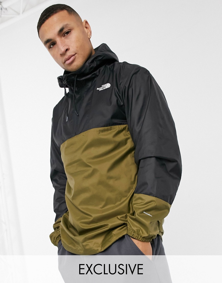 The North Face Wind anorak in green Exclusive to ASOS