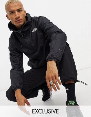 The North Face Wind anorak jacket in black Exclusive at ASOS