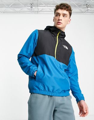 The North Face Training Mountain Athletics Wind anorak jacket in blue
