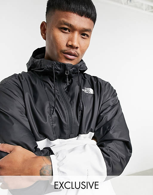 The North Face Wind anorak jacket in white Exclusive at ASOS