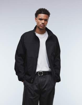 Wind Cordura - Jacke in Schwarz mit Reißverschluss Schwarz XS