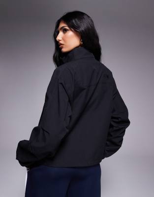 The North Face Wind Cordura zip pocket jacket in black