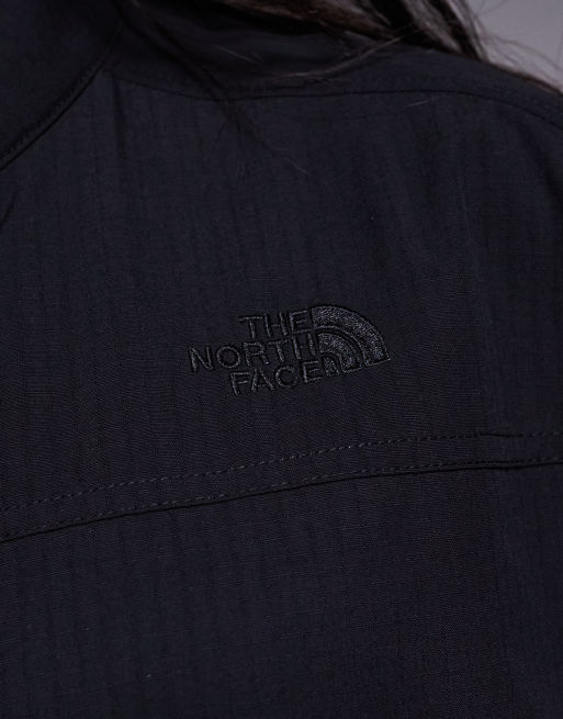The North Face Wind Cordura zip pocket jacket in black