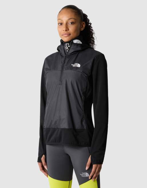 The North Face Winter warm pro 1/4 zip hoodie in black