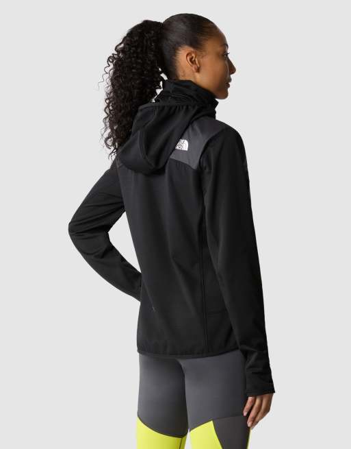 The North Face Winter warm pro 1/4 zip hoodie in black