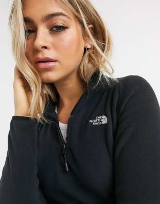 north face 100 glacier quarter zip womens fleece