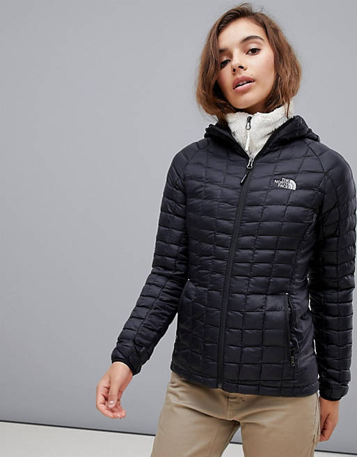 Orderly Woman Opiate The North Face Womens ThermoBall Sport Hooded Jacket in Black | ASOS