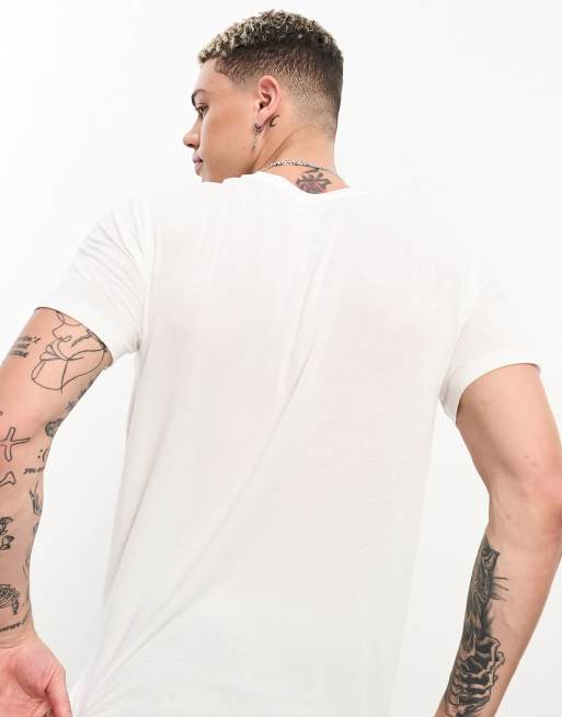 The North Face Wonder logo t-shirt in white, 4 of 4