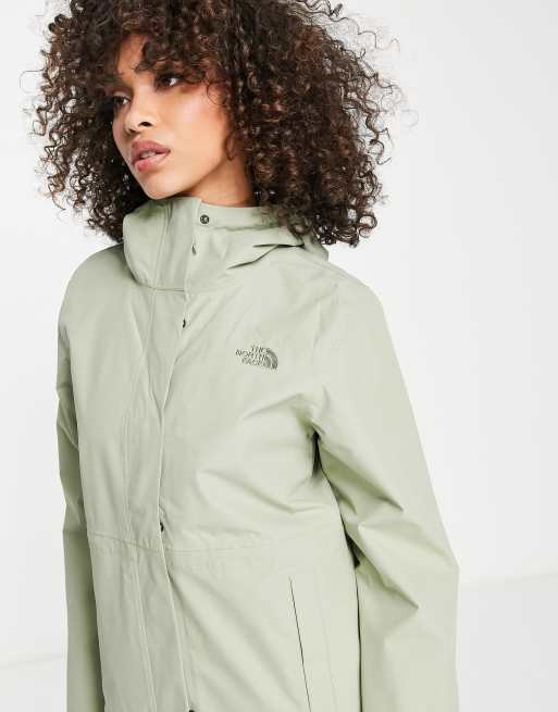 The north face women's best sale woodmont parka rain jacket