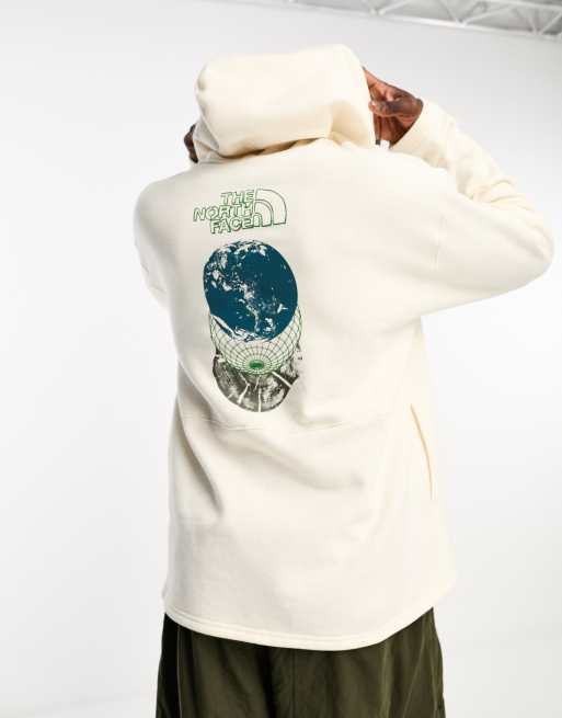 Cream north face hoodie hotsell