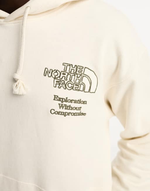 ☆THE NORTH FACE☆ Men's Core HoodieCREAM The North Face world back print hoodie in cream | ASOS