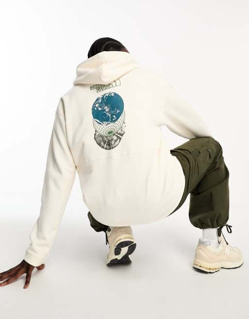 Cream north face hoodie best sale