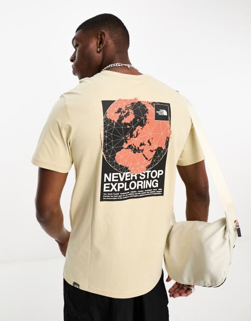 The North Face World Connection back print t-shirt in yellow Exclusive at  ASOS