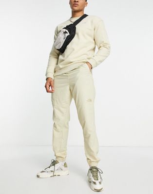 The North Face Woven joggers in beige