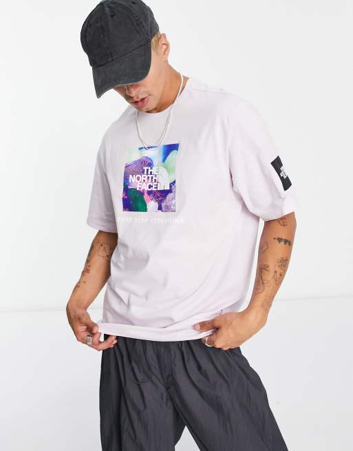 The North Face x Alfie Kungu – Ljuslila t-shirt med fyrkantigt tryck