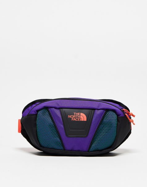 The North Face Y2K logo bum bag in multi purple