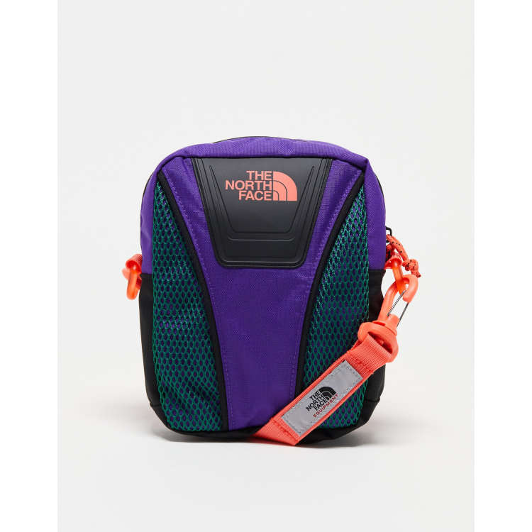 The North Face Y2K logo crossbody bag in multi purple