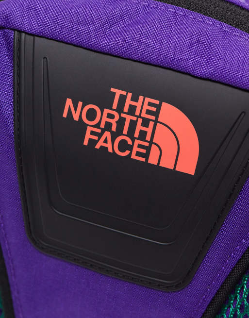 The North Face Y2K logo crossbody bag in multi purple, 2 of 4