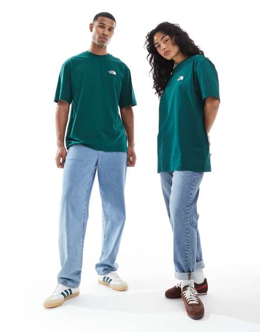 The North Face Yosemite Postcard backprint oversized t-shirt in dark green, 2 of 4