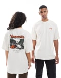 [The North Face] The North Face Yosemite Postcard backprint oversized t-shirt in off white XL Off white