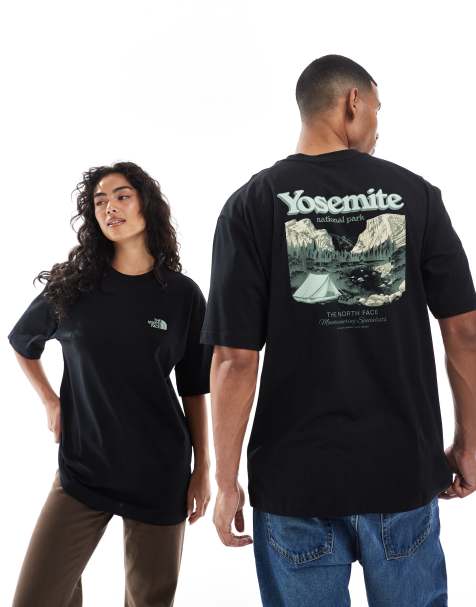 The North Face - Yosemite Postcard - Oversized T-shirt met print op de achterkant in gebroken wit - view 1