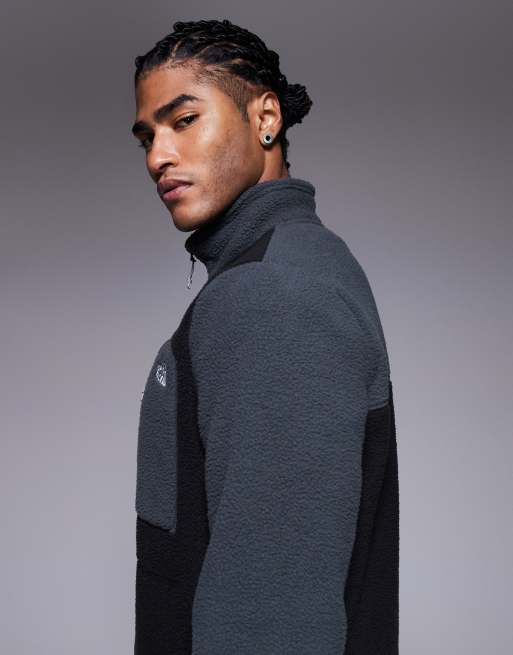 The North Face Yumiori 1/4 zip colourblock fleece in black, 4 of 5