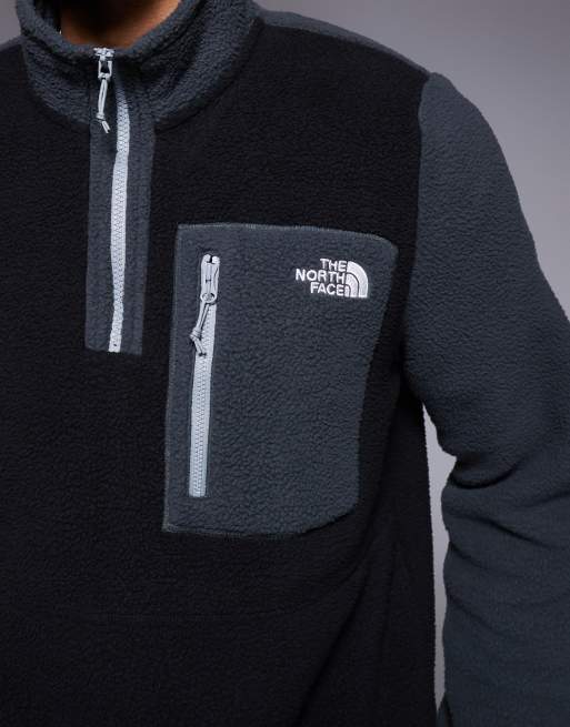 The North Face Yumiori 1/4 zip colourblock fleece in black, 5 of 5