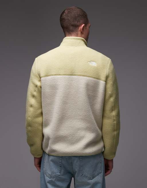 The North Face Yumiori 1/4 zip colourblock fleece in light green, 3 of 5