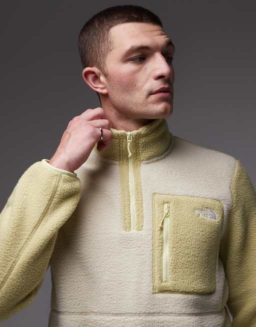 The North Face Yumiori 1/4 zip colourblock fleece in light green, 5 of 5