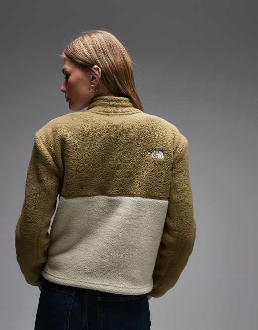 The North Face Yumiori 1/4 zip fleece in beige, 3 of 4