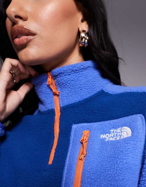 The North Face Yumiori 1/4 zip fleece in blue, 3 of 4