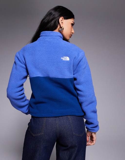 The North Face Yumiori 1/4 zip fleece in blue, 4 of 4