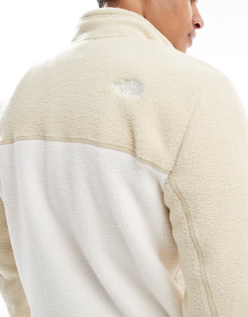The North Face Yumiori 1/4 zip fleece in white, 3 of 4