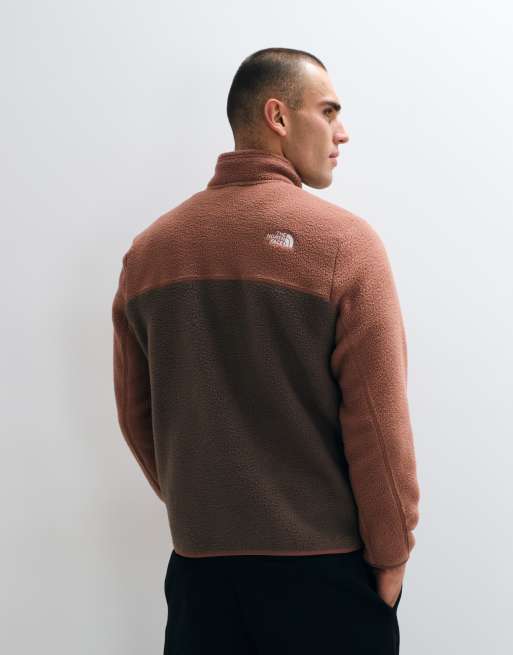 The North Face Yumiori 1/4 zip in brown, 5 of 5