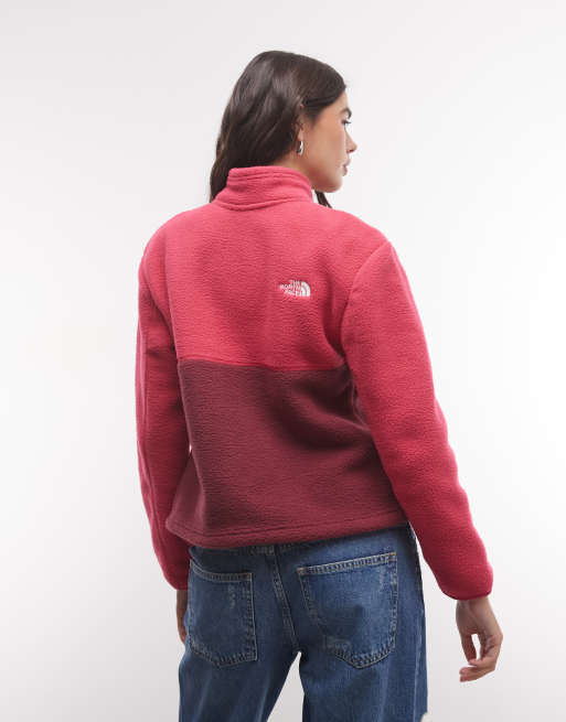 The North Face Yumiori 1/4 zip w kolorze bordowym i czerwonym, 4 z 4