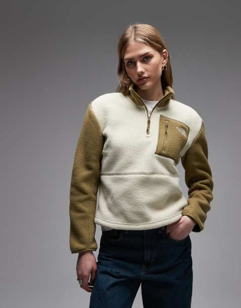 The North Face – Yumiori – Beżowa bluza polarowa z zapięciem na suwak pod szyją - view 1